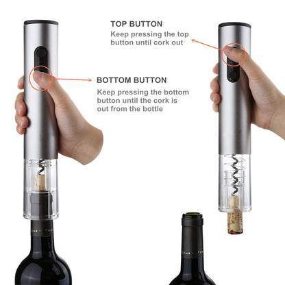 Ouvre-Bouteille de Vin Électrique Rechargeable - L'Élégance au Bout de Vos Doigts